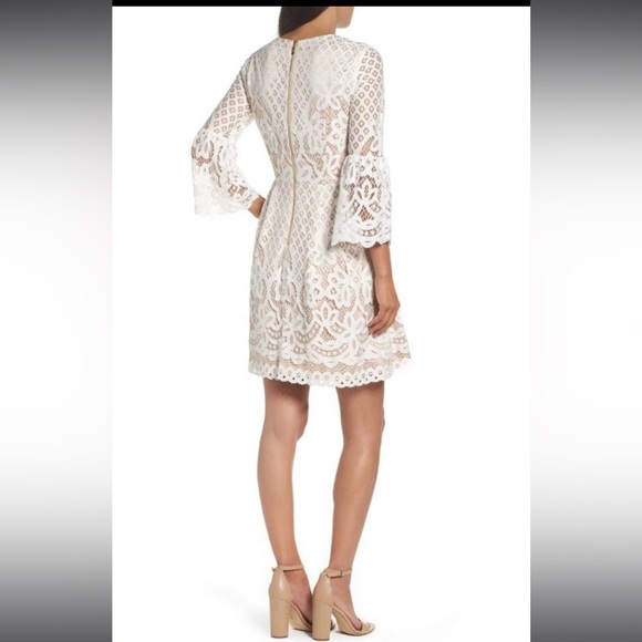ELIZA J Bell Sleeve Fit & Flare Ivory Dress
NWOT - Picture 3 of 7